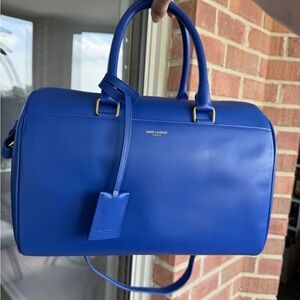YSL Saint Laurent cobalt blue speedy